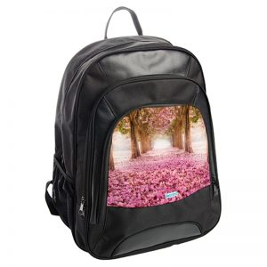 حقيبة ظهر جلدية بتصميم اشجار الساكورا
