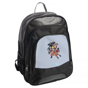 حقيبة ظهر جلدية بتصميم شخصيات ناروتو وهم صغار