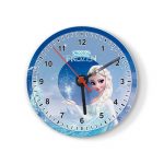 ساعة حائط دائرية بتصميم إلسا ملكة الثلج
