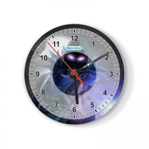 ساعة حائط دائرية بتصميم المخيف رافين فورتنايت