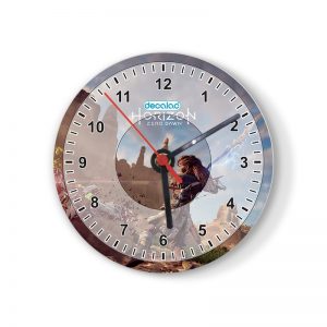 ساعة حائط دائرية بتصميم المقاتلة إلوي هورايزن زيرو داون