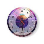 ساعة حائط دائرية بتصميم دكتور ستون امل العالم