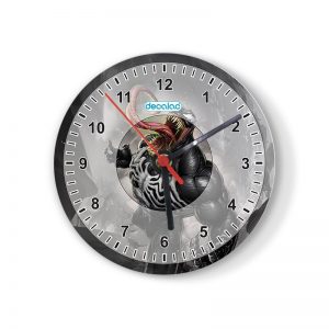 ساعة حائط دائرية بتصميم غضب فينوم