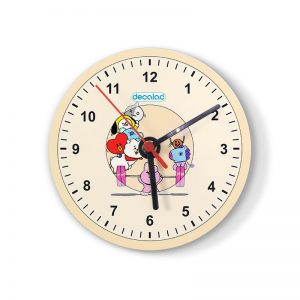 ساعة حائط دائرية بتصميم قوه كوكي شخصيات BT21