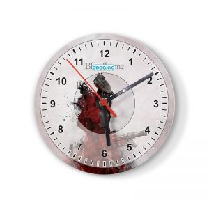 ساعة حائط دائرية بتصميم لعبه بلود بورن