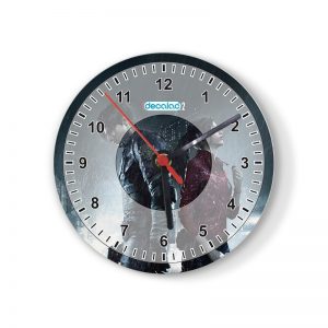 ساعة حائط دائرية بتصميم ليون وكلير رزدنت إيفل 2