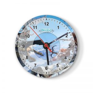 ساعة حائط دائرية بتصميم هوريزن زيرو دون
