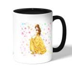 كوب قهوة بمقبض اسود بتصميم  الأميرة بيلا