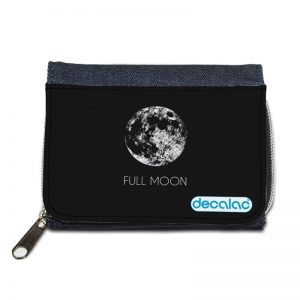 محفظة جينز بتصميم اكتمال القمر