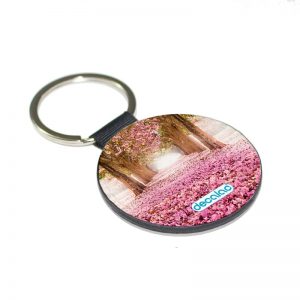 ميدالية مفاتيح دائرية بتصميم اشجار الساكورا
