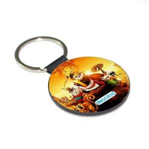 ميدالية مفاتيح دائرية بتصميم اصدقاء كونغ فو باندا
