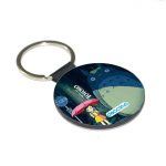 ميدالية مفاتيح دائرية بتصميم جاري توتورو والطفله