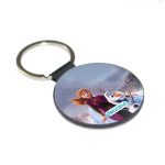ميدالية مفاتيح دائرية بتصميم رحلة مائية آنا أولاف