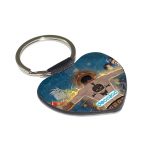 ميدالية مفاتيح شكل قلب بتصميم ذكريات إيس ون بيس
