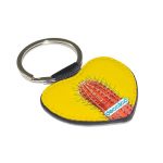 ميدالية مفاتيح شكل قلب بتصميم صبار
