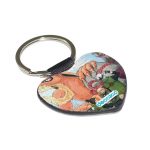 ميدالية مفاتيح شكل قلب بتصميم ناروتو وضع مضحك